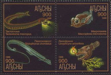 Abchasien 1998 Tiefseefische Satz