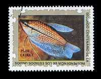 Äquatorial Guinea 1976 Tiere und Pflanzen Satz Marke Fisch