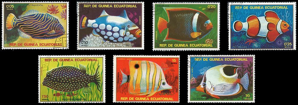 Äquatorial Guinea 1979 Fische Satz
