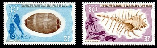 Afar & Issas 1975 Muscheln Satz