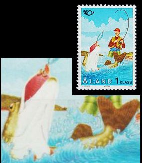 Åland 1995 Tourismus Angler