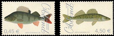 Åland 2008 Fischsatz zwei Werte