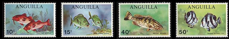 Anguilla 1969 Fische Satz