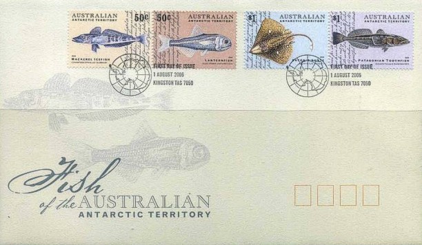 Antarktis 2006 Ersttagsbrief Fische
