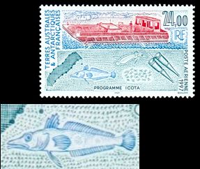 Antarktis 1997 stilisierter Fisch