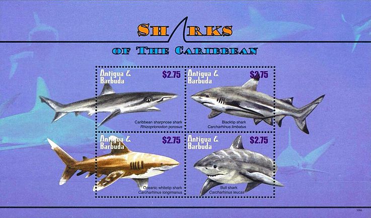 Antigua Barbuda 2010 Kleinbogen Haie