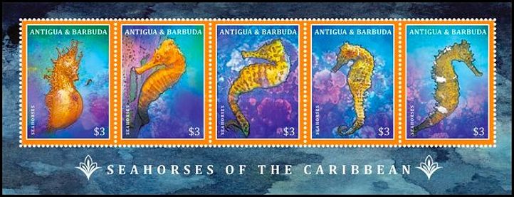 Antigua Barbuda 2012 Seepferdchen Kleinbogen