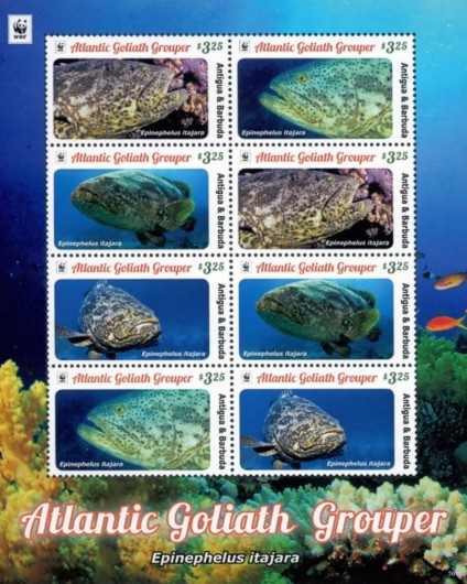 Antigua Barbuda 2016 Kleinbogen Riesenzackenbarsch