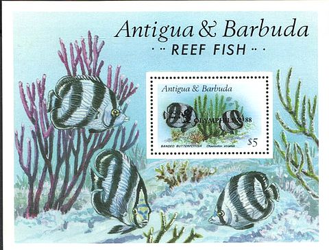 Antigua Barbuda 1988 Olymphilex Block