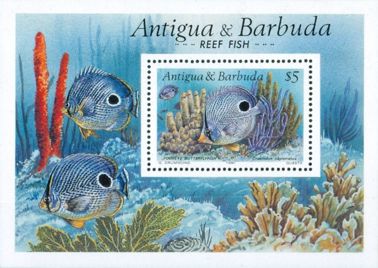 Antigua Barbuda 1990 Block Fische