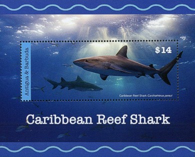 Antigua & Barbuda 2020 Karibischer Riffhai Block