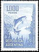 Argentinien 1968 Lachs Briefmarke