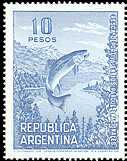 Argentinien 1974 Lachs Briefmarke
