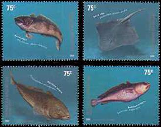 Argentinien 2004 Fische Satz
