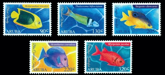 Aruba 2016 Fische Satz