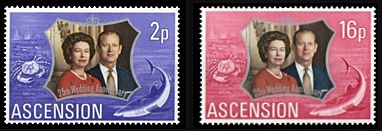 Ascension 1972 Königspaar Hai Nebenmotiv