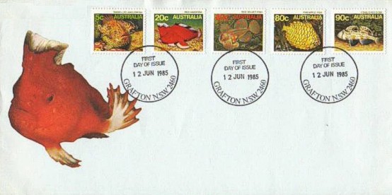 Australien 1985 FDC Fische