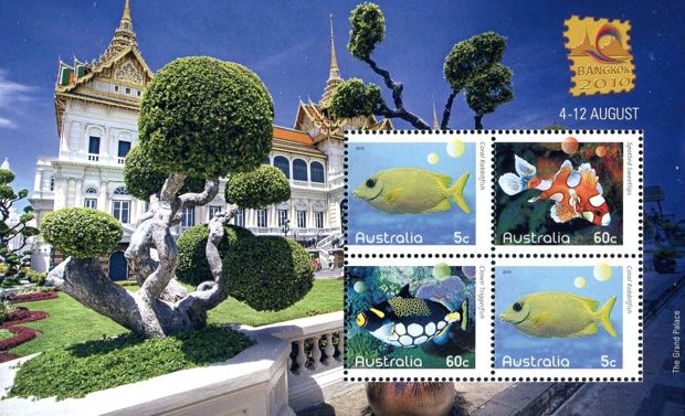 Australien 2010 Block Bangkok Ausstellung