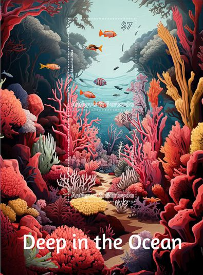 Antigua & Barbuda 2024 Korallenriffs Block