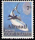 Flugpostmarke mit Fisch Cook Islands 1966