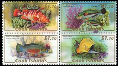 Zusammendruck Tierausgabe Cook Islands 2007