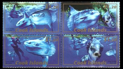 Viererblock Tierausgabe Cook Islands 2007