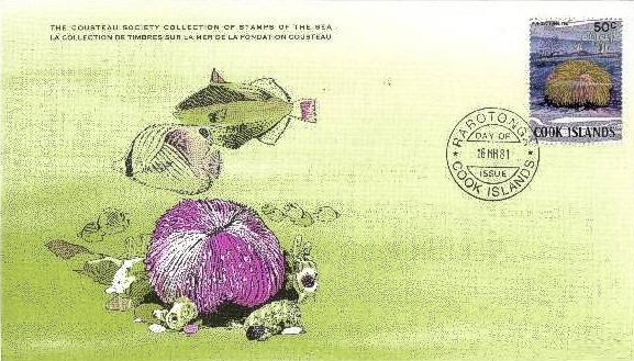 FDC Korallenserie Cook Islands 1981