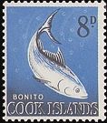 Freimarke mit Fisch Cook Islands 1963