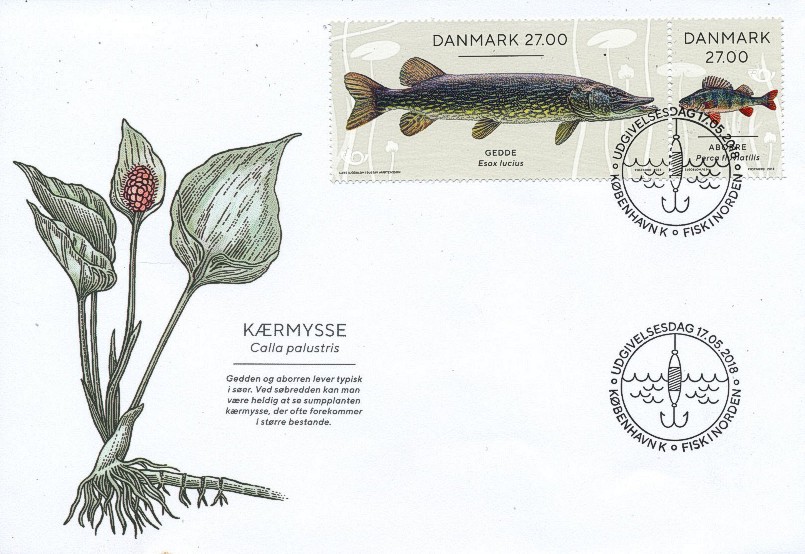 Dänemark 2018 Fische FDC