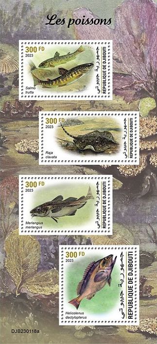 Fische Kleinbogen Dschibuti 2023