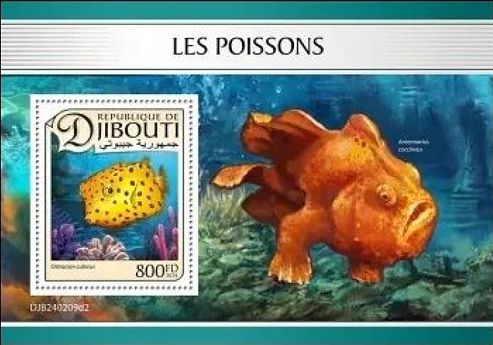 Fische Block Dschibuti 2024