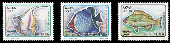 Eritrea 1995 Meerestiere Satz