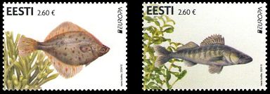 Estland 2024 Europamarken Unterwasserfauna