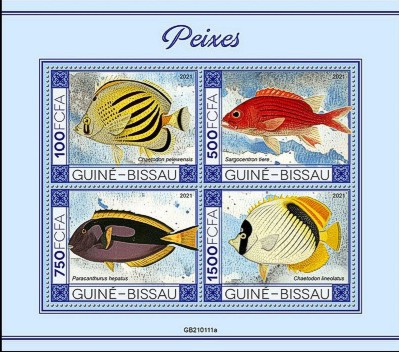Fische Kleinbogen Guinea Bissau 2021