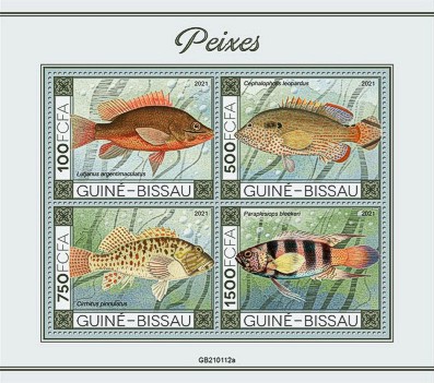 Fische Kleinbogen Guinea Bissau 2021