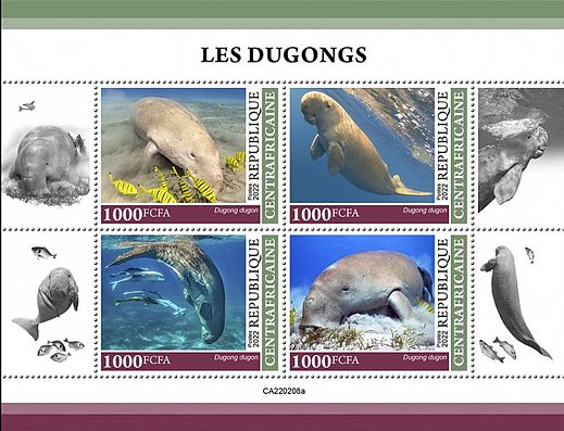 Zentralafrikanische Republik 2022 Dugongs Kleinbogen