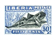 Fish-on-Stamps-Liberia-1918